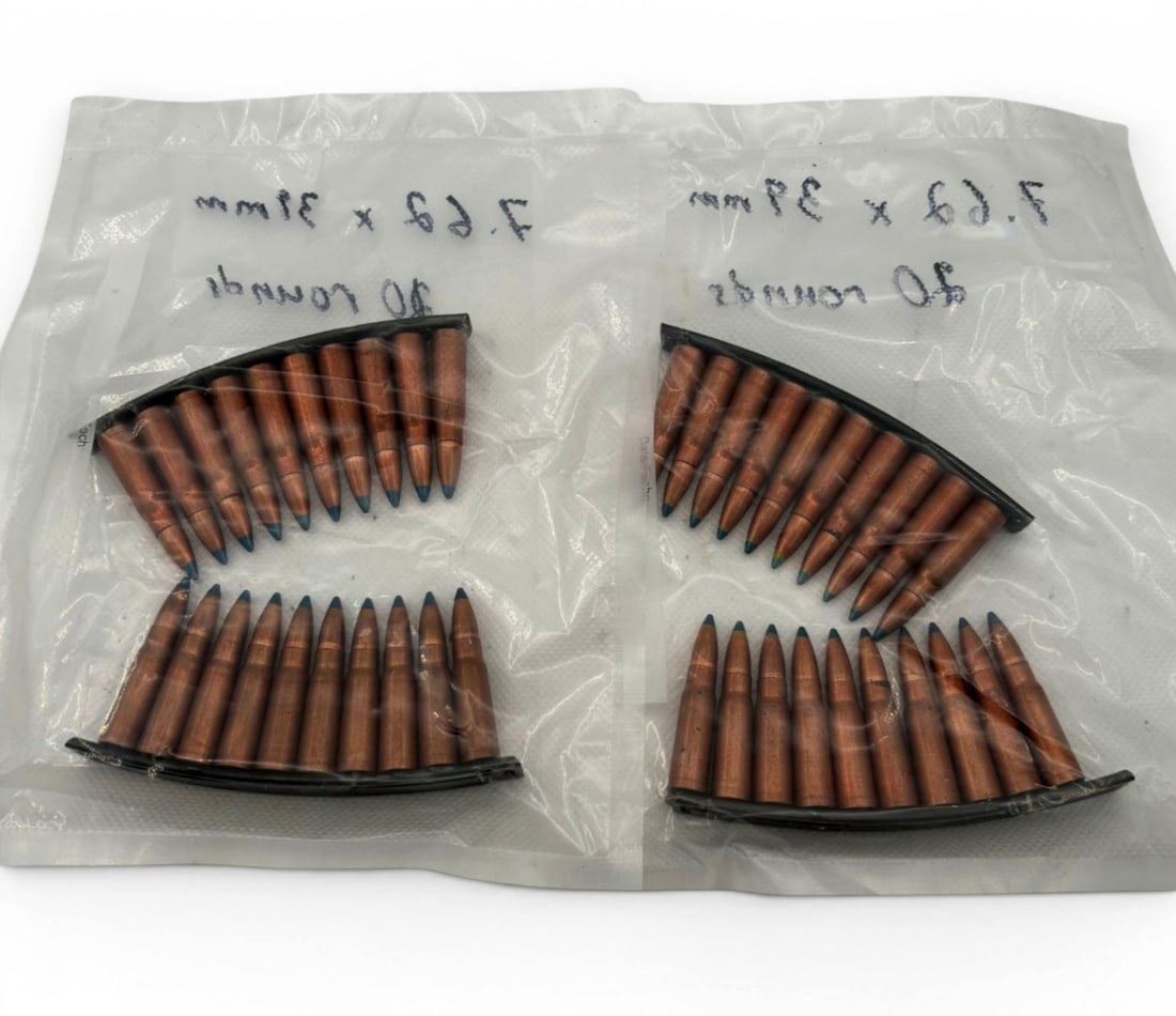 40rds. Of Specialty 7.62x39 Ammunition on Stripper Clips: See photos