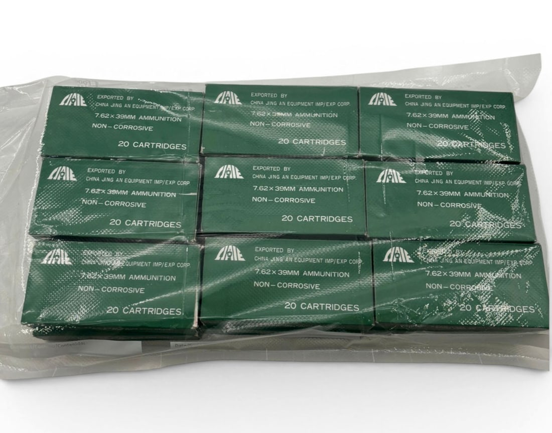 360rds. Of Chinese 7.62x39 Ammunition: See photos