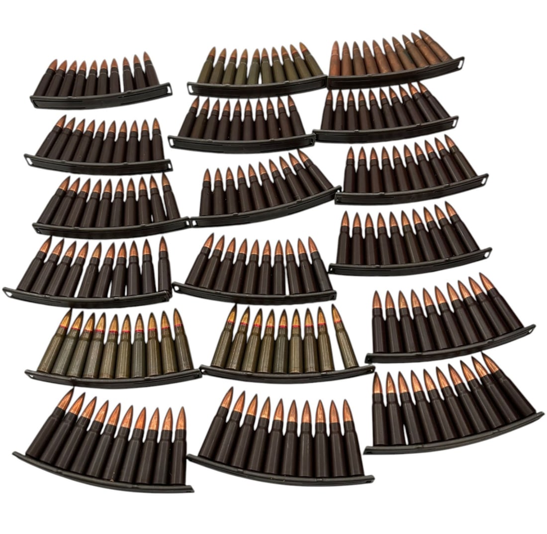 15.0 Lbs. of Various 7.62x39 Ammunition on Stripper Clips in Ammo Can - 2