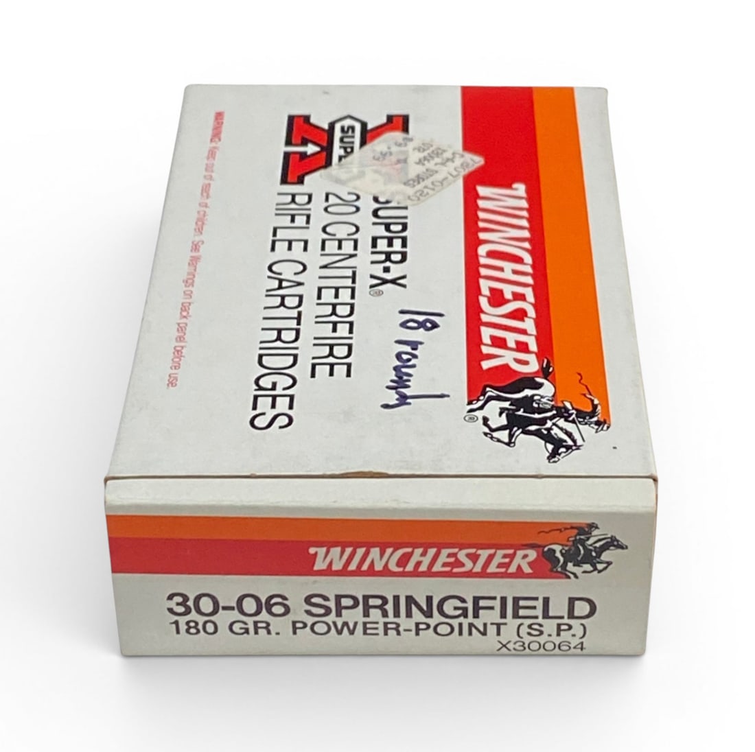 18rds. Of .30-06 Ammunition: 15rds of 30-06 SPRG Winchester, 2rds of SL54, (1) 30-06 Super X