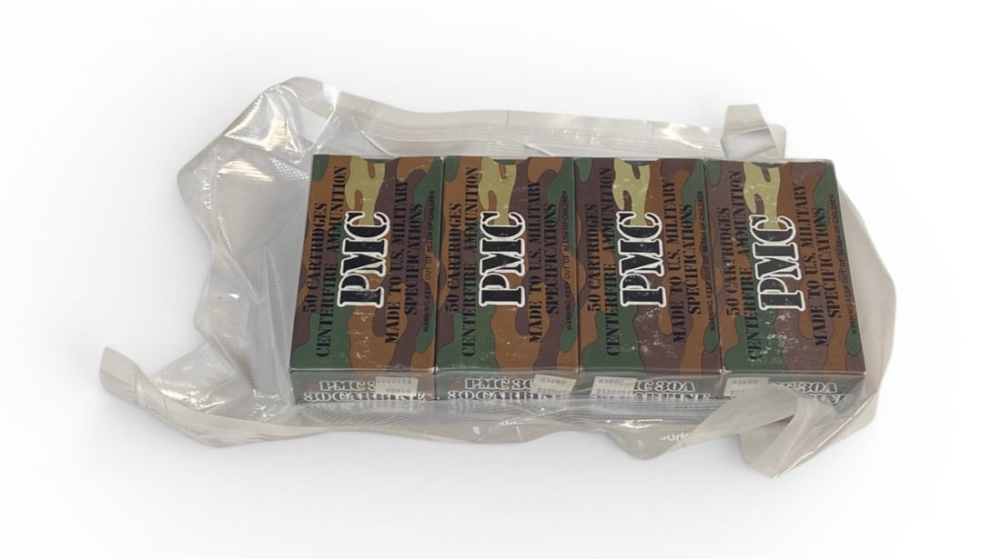 200rds. Sealed Pack of .30 CARBINE 110gr. FMJ PMC Ammunition (1 of 2)