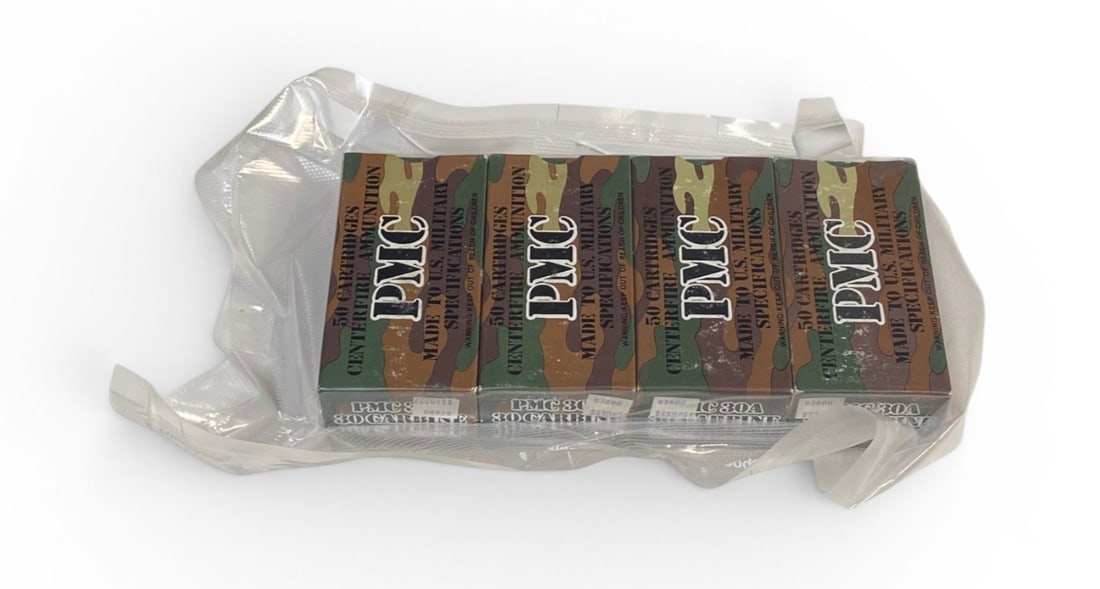 200rds. Sealed Pack of .30 CARBINE 110gr. FMJ PMC Ammunition (1 of 2)