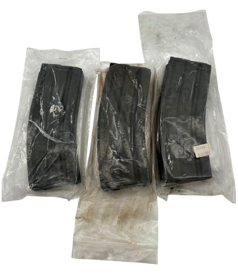 (3) Unmarked 5.56 AR15 Magazines in Package: See photos
