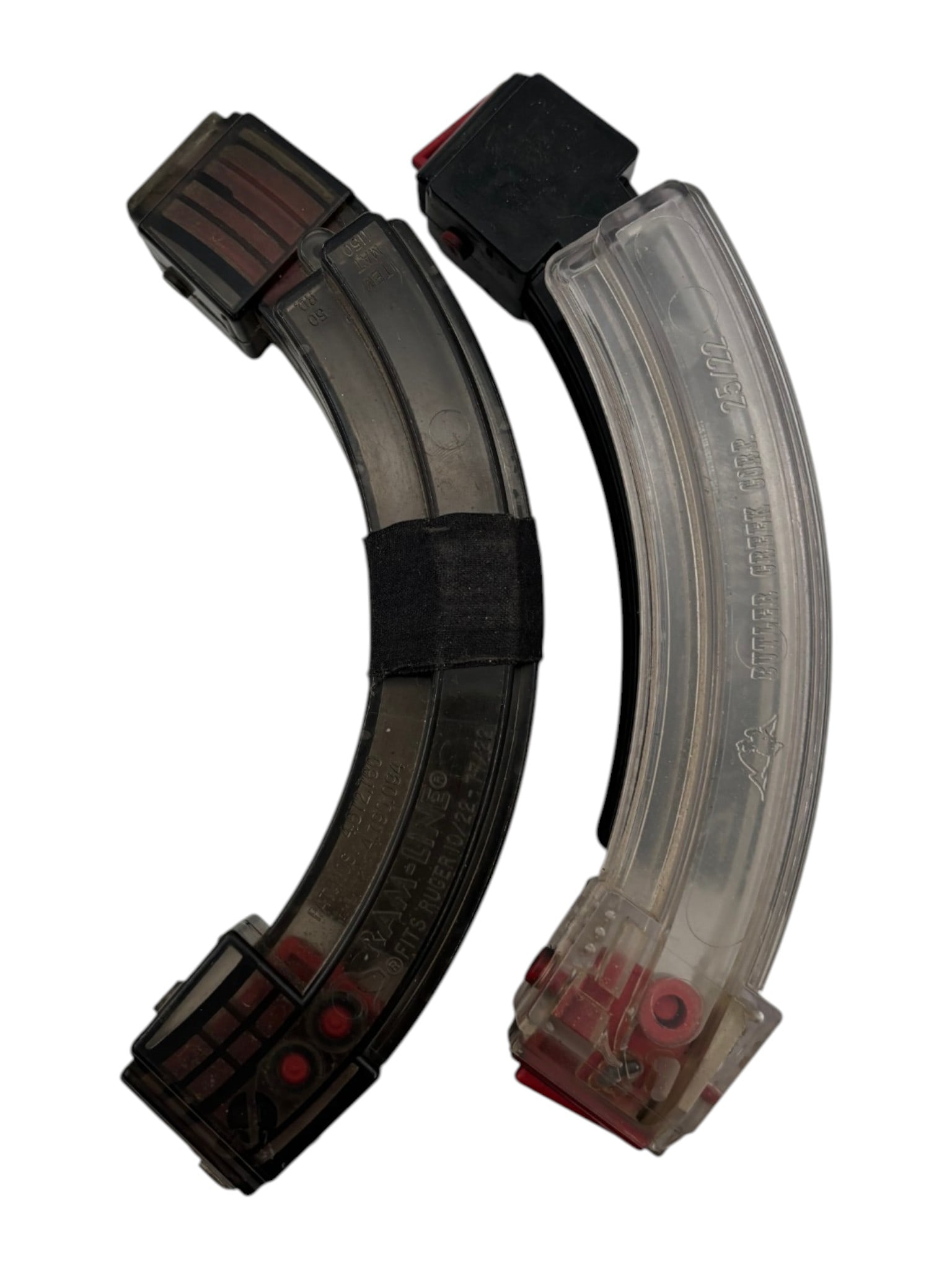 (2) "Jungle Style" Coupled 25rd .22LR Ruger Magazines - 2