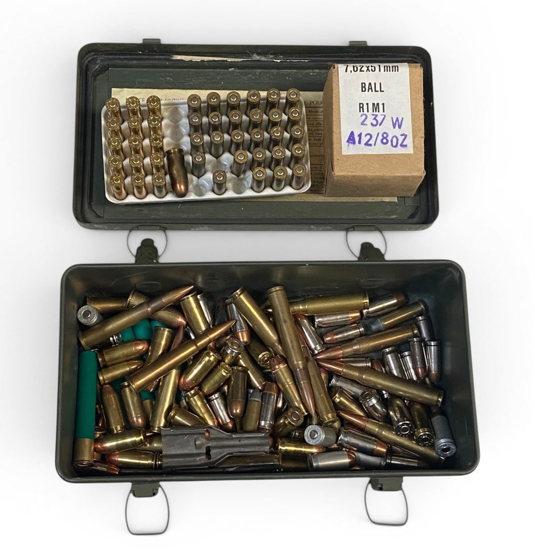 .30 CAL. Metal Ammo Can and Med Kit filled with 8.5 Lbs. of Various Ammo - 4