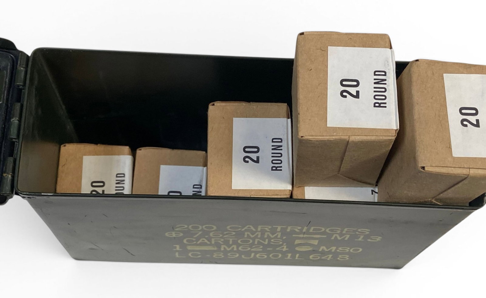 200rds. of 7.62x51mm Ball Ammunition in Ammo Can - 3