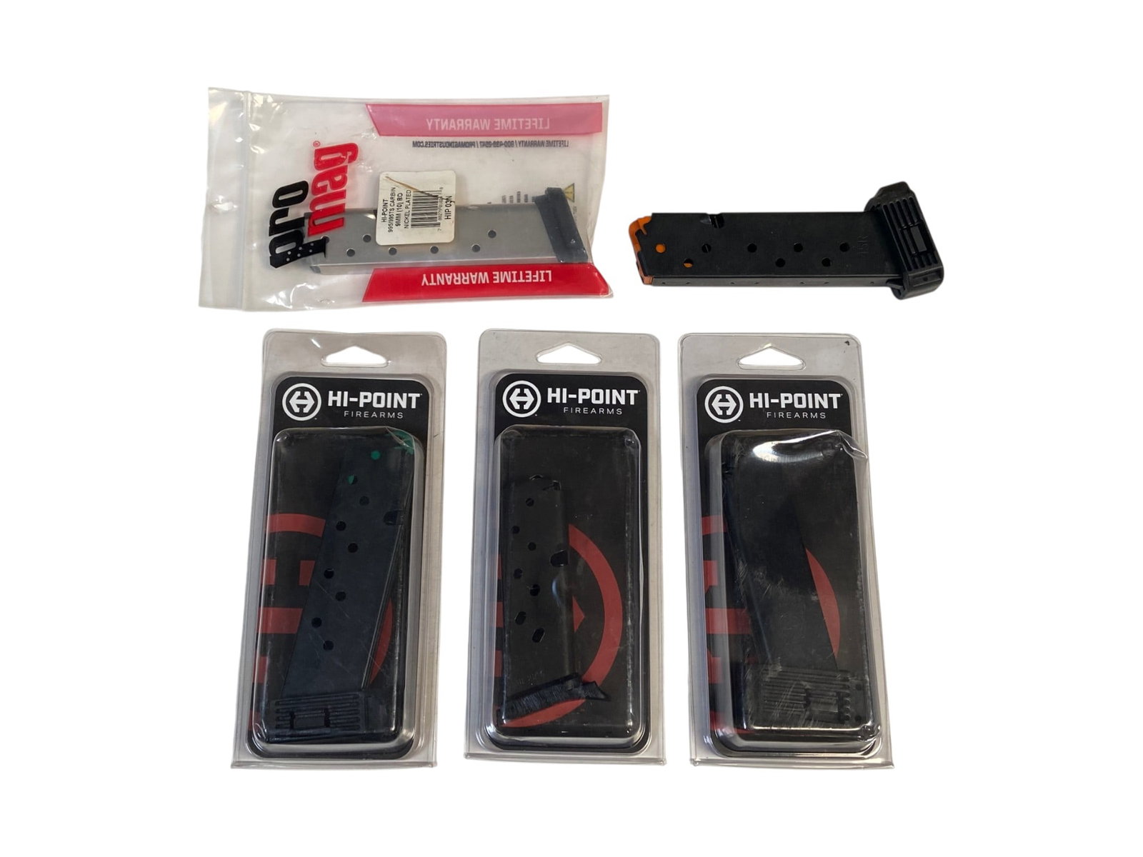 Lot of (5) Hi-Point Pistol Magazines: See photos