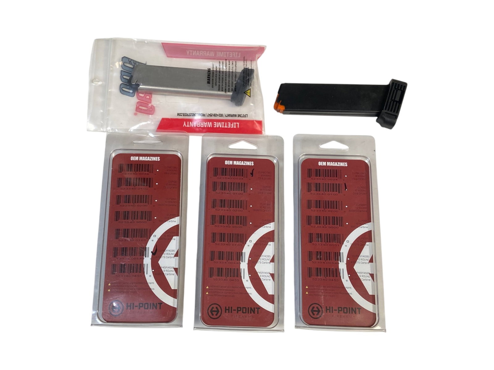 Lot of (5) Hi-Point Pistol Magazines - 2