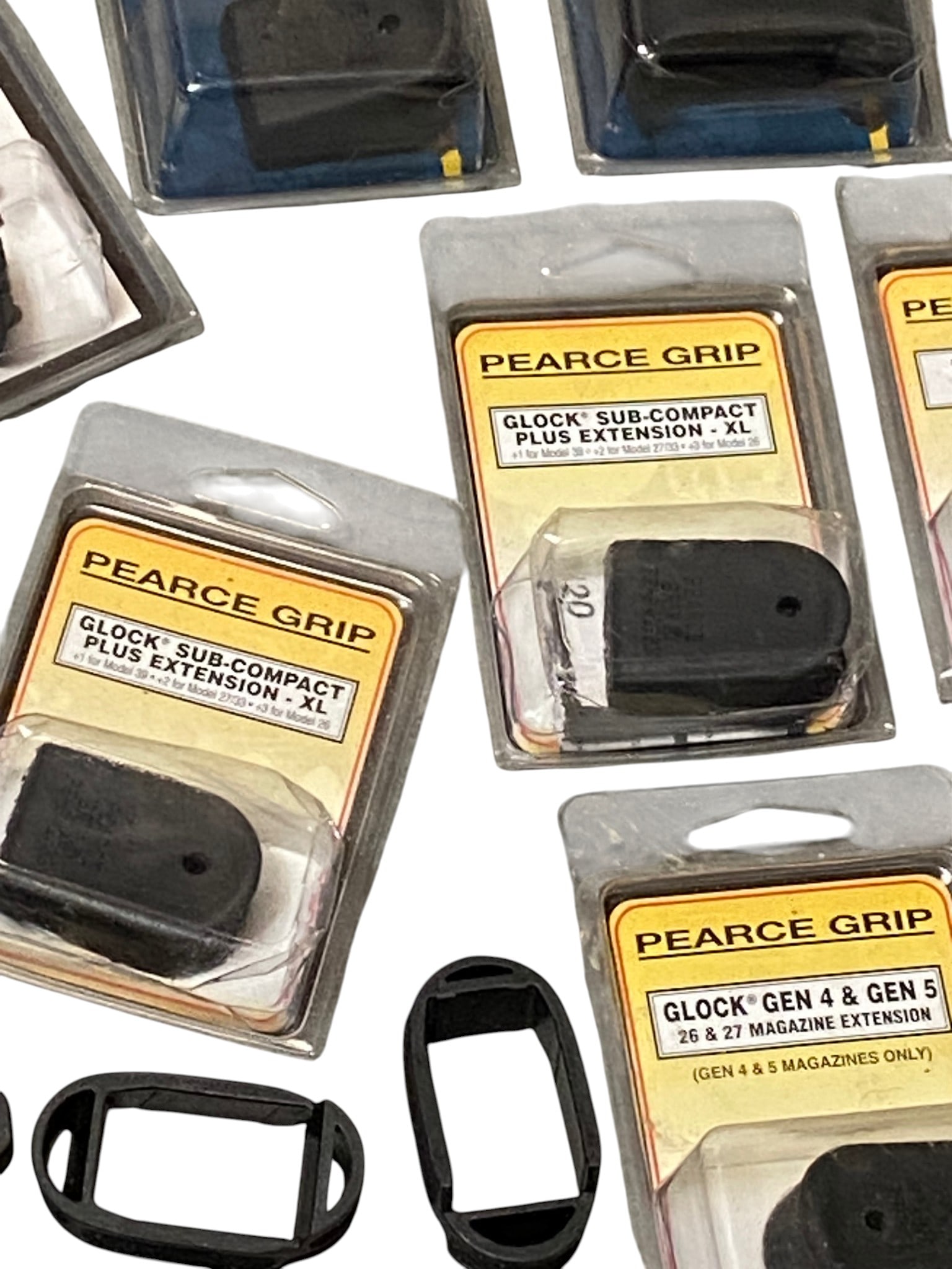 Large Lot of Glock Pistol Accessories - Mag Extensions, Mag Sleeves, Firesight Set and More - 4