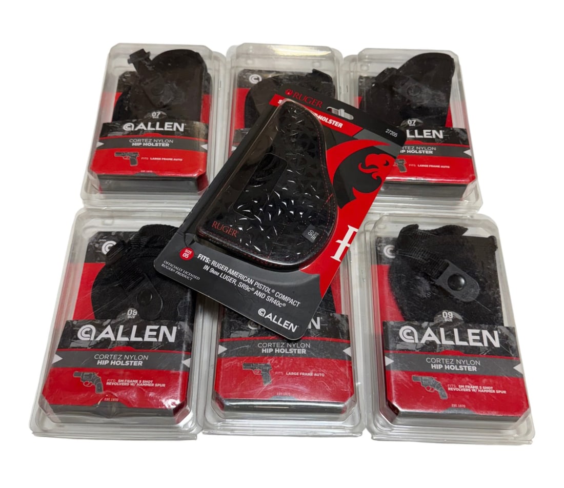 Large Lot of NIB Allen and Ruger Holsters: See photos