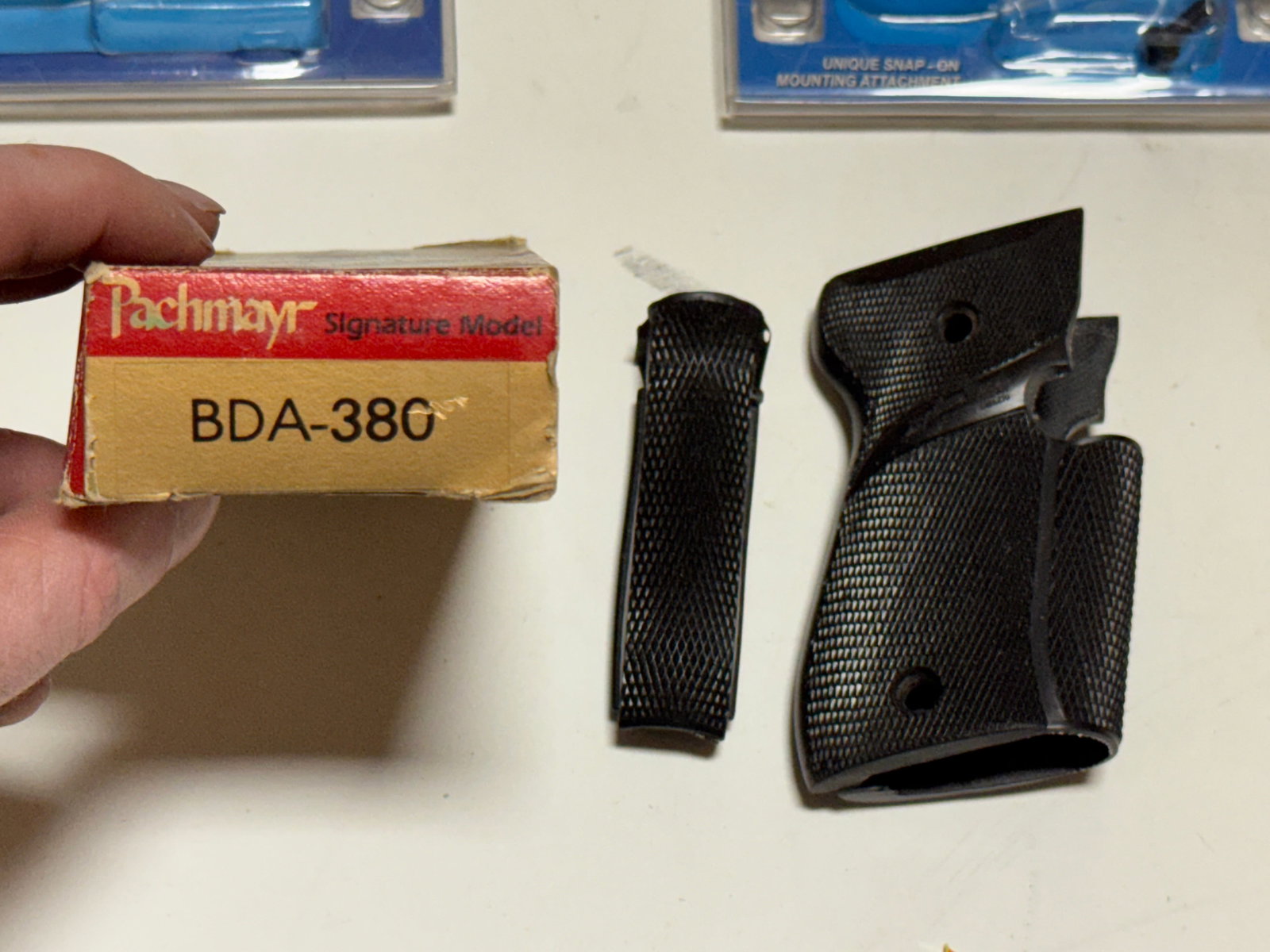 (3) NIB Hogue Automatic Pistol Stocks and (1) NIB Pachmayr Signature Model Handgun Grips - 5
