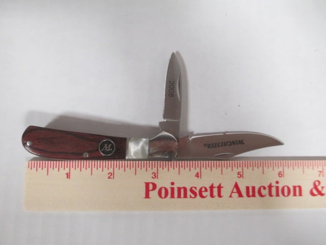 2008 Winchester Limited Edition 3 Knife Collector Set in Wood Presentation Box - 7