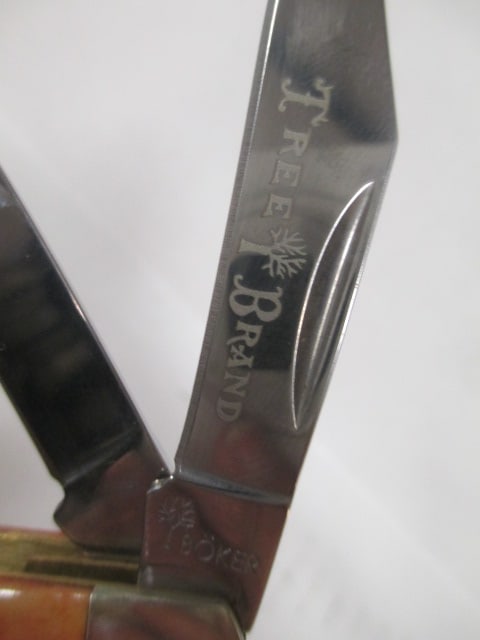 Boker Tree Brand Manufaktur Germany Carbon Stainless 3 Folding Blade Knife in Original Box - 4