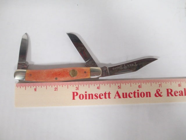 Boker Tree Brand Manufaktur Germany Carbon Stainless 3 Folding Blade Knife in Original Box - 6