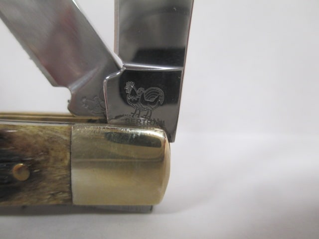 Hen & Rooster 2 Folding Blade Knife in Original Box - 4