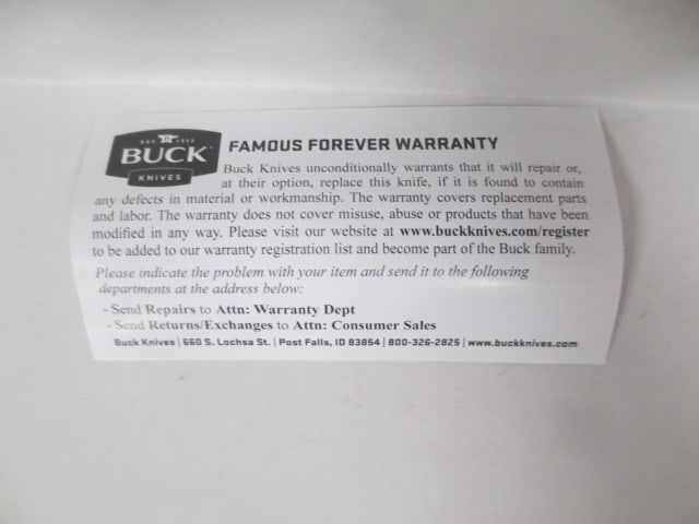 2020 Buck Knives #8796 Bantam Thumb Stud Folding Blade Knife in Original Box - 8