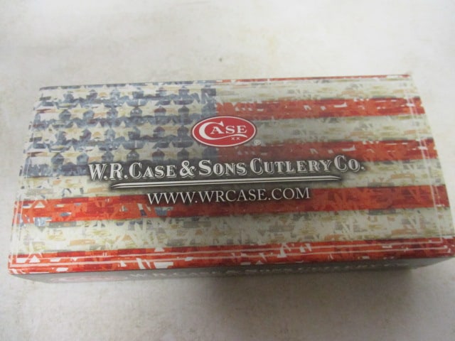 2019 Case "Stained Glass Cross Natural Bone Smooth Color Wash Trapper in Original Box - 6