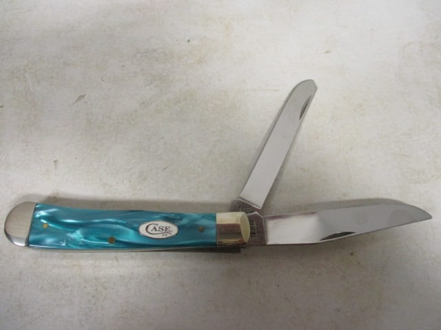 2021 Case Spar XX Aqua Kirinite Smooth Trapper in Original Box - 3