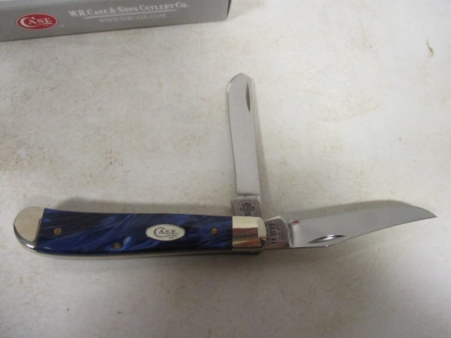 2021 Case Spar XX Blue Pearl Kirinite Smooth Mini Trapper in Original Box - 3