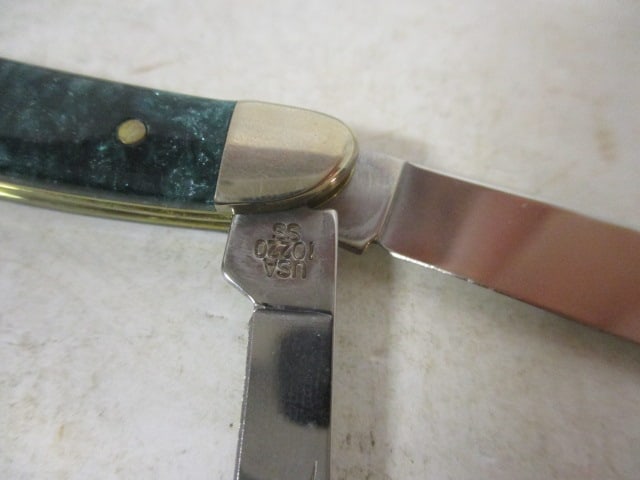 2017 Case Green Sparkle Kirinite Peanut Knife in Original Box - 4