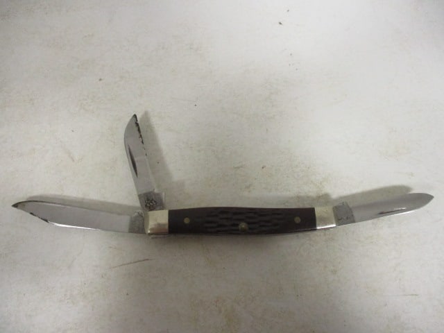 2002 Case Smooth Jigged Synthetic Small Stockman Knife in Original Box - 2