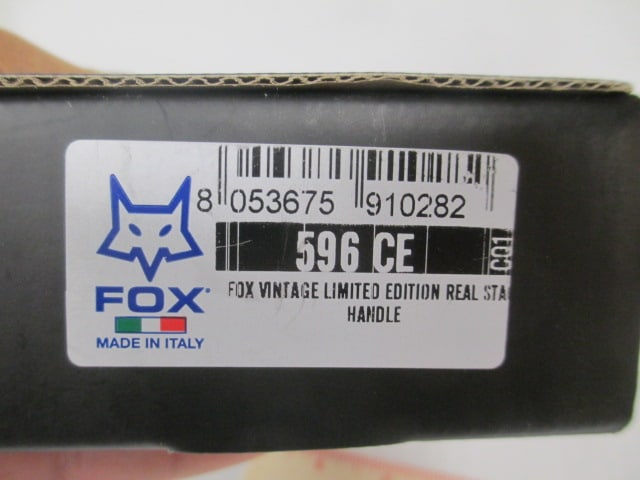 Fox Knives Stag Handle Fixed Blade Knife with Leather Sheath in Original Box - 7