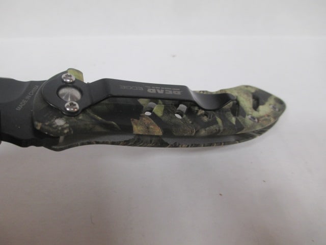 Bear & Son Cutlery Bear Edge Thumb Stud Camo Handle Folding Knife with Belt Clip - 5