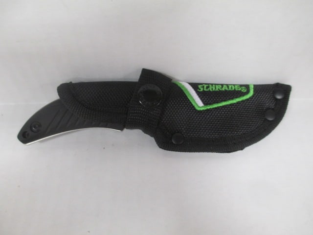 Schrade Fixed Blade Knife in Canvas Sheath in Original Box - 4