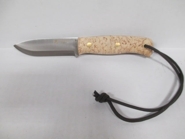 Joker Hand Crafted Sporting Cutlery by J. Sabater "Ember" Cork Handle Fixed Blade - 2