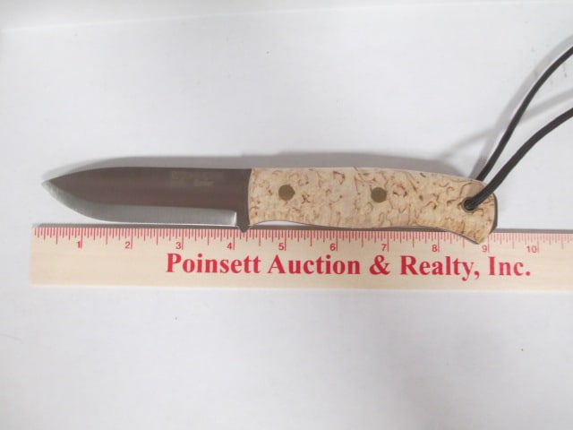 Joker Hand Crafted Sporting Cutlery by J. Sabater "Ember" Cork Handle Fixed Blade - 7
