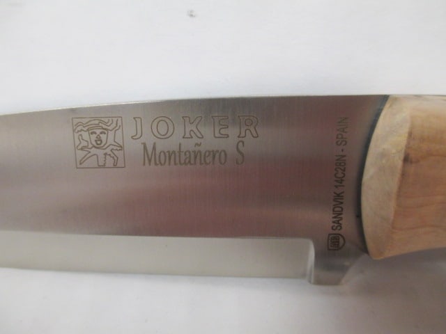 Joker Hand Crafted Sporting Cutlery by J. Sabater "Montanero S" Cork Handle Knife in Original Box - 3