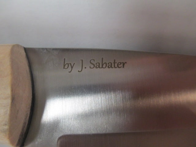Joker Hand Crafted Sporting Cutlery by J. Sabater "Montanero S" Cork Handle Knife in Original Box - 4