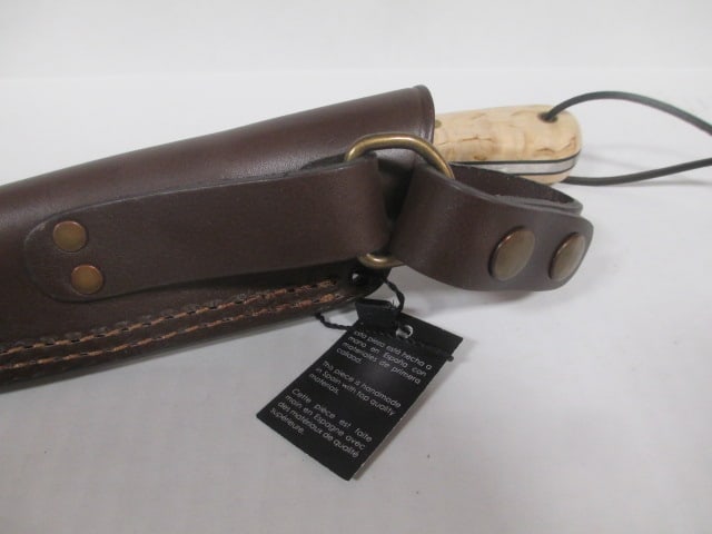 Joker Hand Crafted Sporting Cutlery by J. Sabater "Montanero S" Cork Handle Knife in Original Box - 8