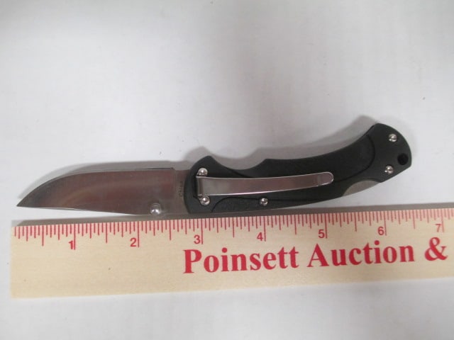 New In Box tecX Model T009375 Thumb Stud Folding Blade Knife with Belt Clip - 3