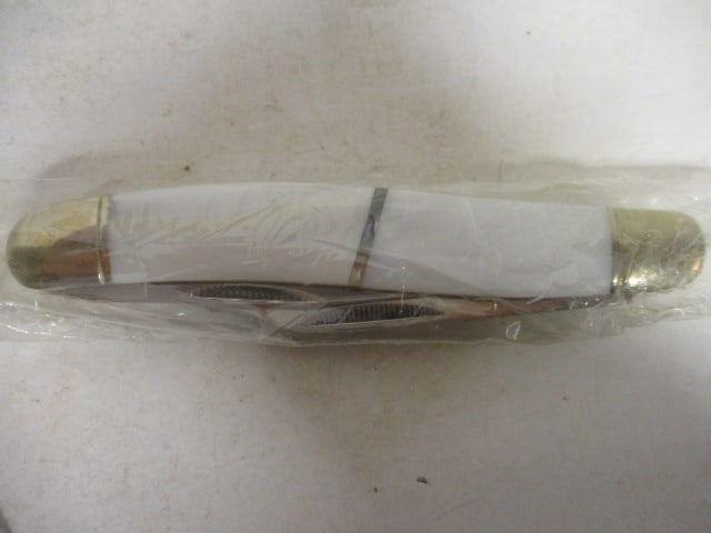 Rough Rider "Always Ready!" Mother of Pearl Handle 3 Blade Folding Blade Knife - 4