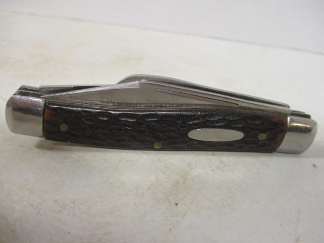 Two Old 3 Blade Pocket Knives - 4