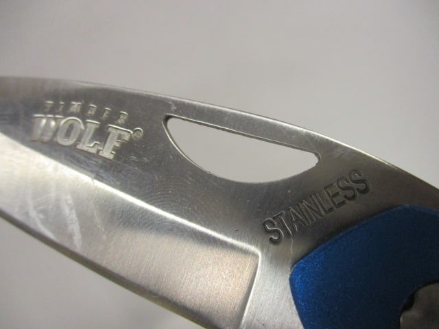 Kershaw and Timber Wolf Thumb Stub Folding Blade Knives with Belt Clips - 4