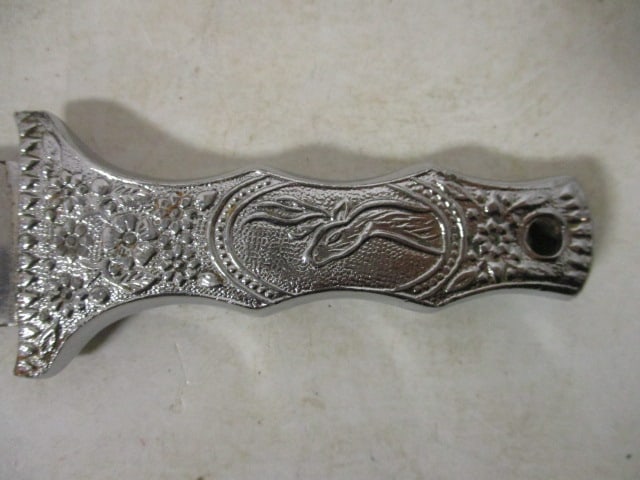 Three Decorative Fixed Blade Knives - 4