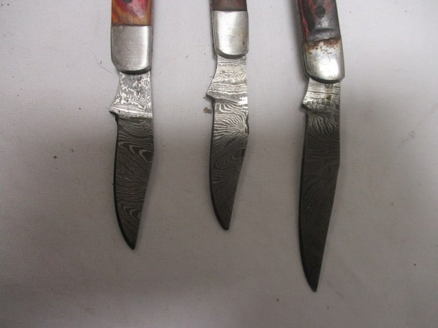 Three Key Chain Pocket Folding Knives - 2