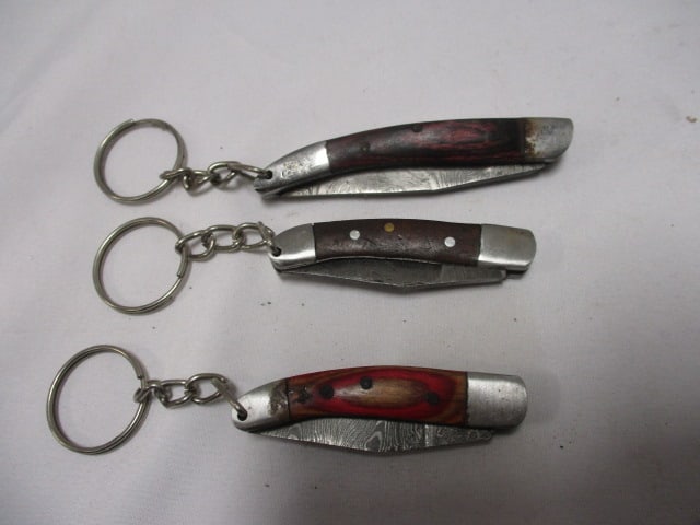 Three Key Chain Pocket Folding Knives - 5