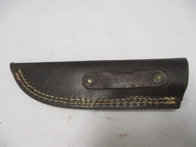 Damascus Hunting Knife with Leather Sheath - 7