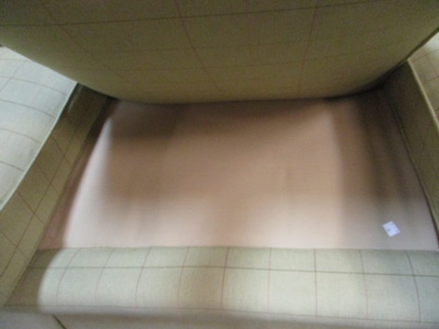 Green Plaid Fabric Sofa - 6