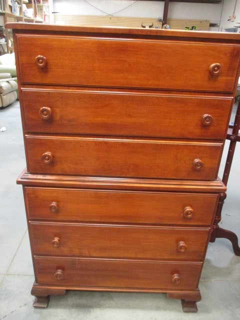 Maple 3 over 3 Chest w/Dovetail Drawers (1 of 8)