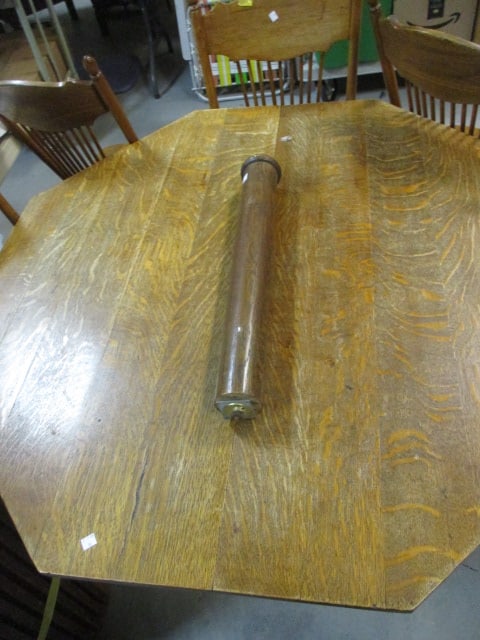 Craftsman Mission Octagonal Dining Table w/6 Spindle Back Chairs - 5
