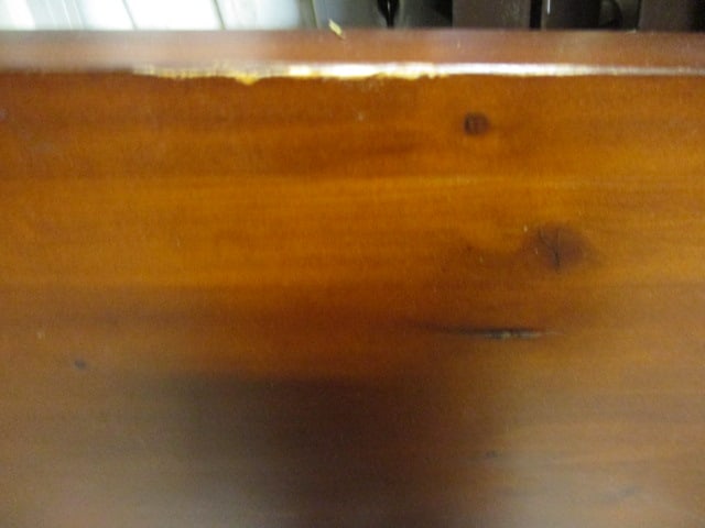 King Size Cherry Wood Poster Headboard w/Metal Frame - 5