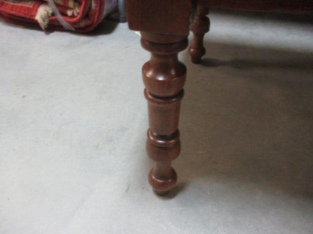Primitive Country Style Wood Work Table w/Dovetail Drawer & - 3
