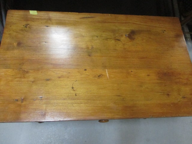 Primitive Country Style Wood Work Table w/Dovetail Drawer & - 4