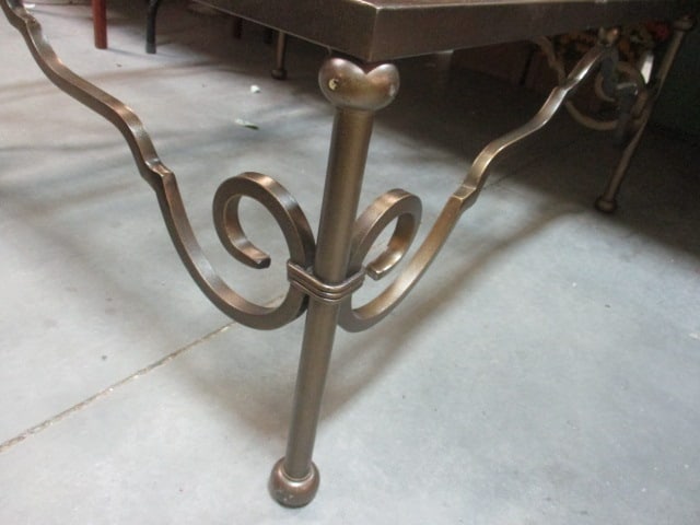 Brass & Glass Contemporary Style Cocktail Table - 4