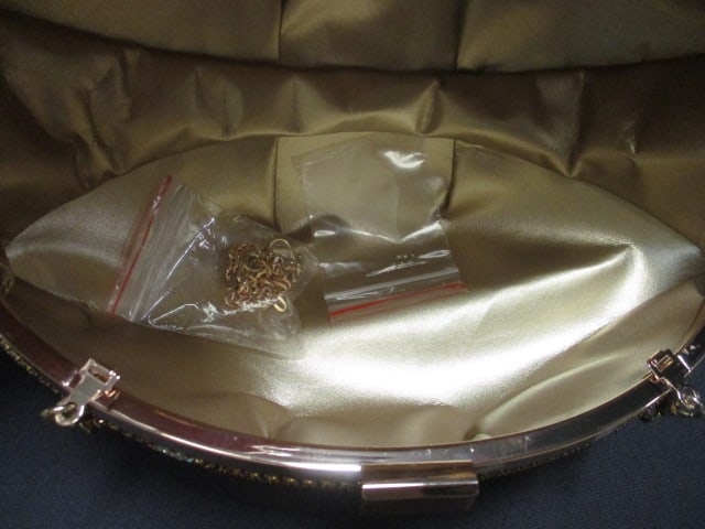Rhinestone Football Novelty Clutch Purse - 4