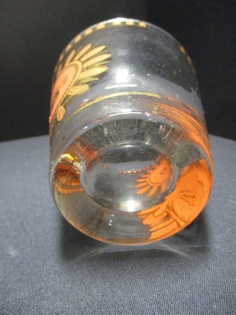 Georges Briard 22Kt Gold Crown Insignia MCM Regalia Tumblers - 5